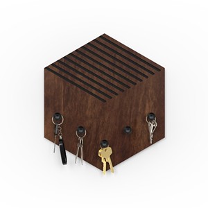 Bluewud Ramnet Thiết Kế Gỗ Treo Tường Trang Trí Nội Thất Key Chủ Hanger Với 5 Knobs Cho Phòng Ngủ Nghiên Cứu Phòng Khách Đồ Nội Thất Nhà - Product Image 3
