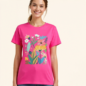 Customized Sublimation Print Tee Shirts Ladies Summer Short Sleeve Digital Print TShirt Lightweight Quick Dry T Shirts Women - Product Image 2