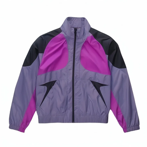 Chándal de Nailon de Verano, Chándal de Nailon con Paneles de Bloques de Color Personalizados, Chándal con Logotipo Personalizado, Chándal Deportivo con Revestimiento Impermeable - Product Image 6