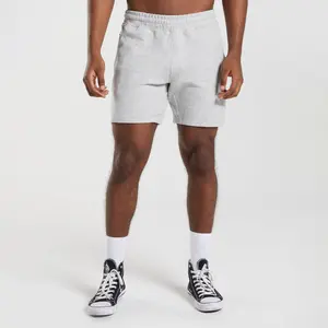 Logo personnalisé Hommes été décontracté Running Fleece French Terry Jogger Cargo Snack Coton Sweat Shorts - Product Image 1