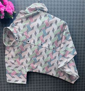 พิมพ์เสื้อฮาวายผู้ชายขายส่งที่กําหนดเอง 100% โพลีเอสเตอร์ฤดูร้อนเสื้อแขนสั้นคอจีนเสื้อลําลองโครเชต์ - Product Image 6