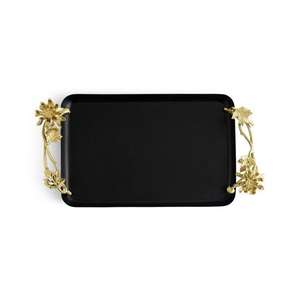 Plateau rectangulaire en métal écologique de luxe pour servir des collations et des desserts - Product Image 2