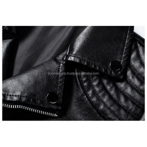 Veste en cuir de luxe pour homme, peau douce avec doublure chaude, parfaite pour le streetwear et les voyages décontractés d'hiver. - Product Image 4