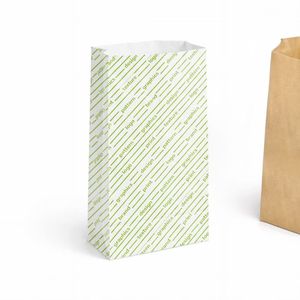 Sacs en papier sulfurisé 17 cm de base personnalisables jusqu'à 2 couleurs, kraft brun pour maïs - Product Image 1