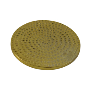 Posavasos de metal de alta calidad con diseño de llegada Acabado chapado en oro para decoración de hogar, hotel y restaurante - Product Image 2