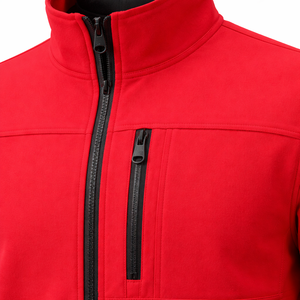 Chaqueta Softshell con Logotipo Personalizado OEM ODM, Chaqueta de Trabajo para Exteriores con Cremallera Completa, Resistente al Viento, al Agua y Transpirable, Forrada de Forro Polar - Product Image 4