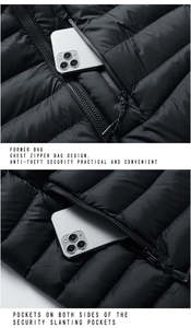 Chaqueta cortavientos ligera de invierno para hombre, chaqueta acolchada de burbujas acolchada para exteriores, abrigo de talla grande para parejas de trabajo a la moda cálido y frío - Product Image 5