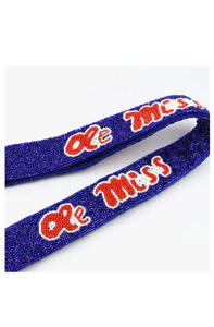 Ceintures perlées faites à la main bleu blanc graine conception broderie longueur personnalisée sangles de guitare étoile sac à main coloré accessoires de mode - Product Image 3