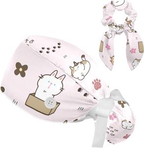 Chapeau lavable coton réutilisable élastique rassemblement protection complète des cheveux vente en gros salle d'opération médicale uniforme approvisionnement gommage casquettes - Product Image 4