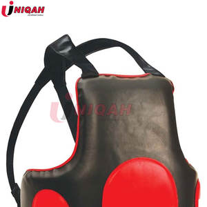 Logo personnalisé de haute qualité équipement d'entraînement ventre garde pour Kickboxing MMA boxe Taekwondo en cuir - Product Image 2
