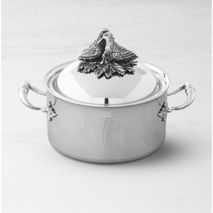 Vente chaude Casserole Look élégant Réchauffeur de nourriture en cuivre de qualité supérieure et marmite de stockage avec couvercle étanche avec poignée en laiton - Product Image 5