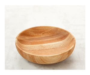 ชามสลัดผลไม้ทำด้วยมือไม้เนื้อแข็งสุดสร้างสรรค์ชามสำหรับเสิร์ฟของว่างของตกแต่งบ้าน - Product Image 1