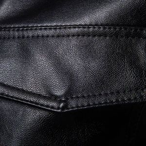 Blouson de moto en cuir véritable enduit pour homme et femme, nouvelle arrivée, avec col montant, motif brodé de lettres pour le sport - Product Image 2