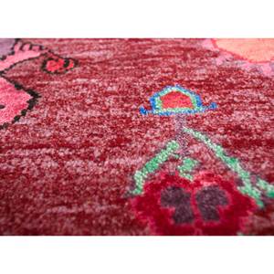 Alfombras Manchaha de Lana y Seda de Bambú Anudadas a Mano, Diseño Novedoso Rojo y Naranja para el Hogar-Les-1112 - Product Image 3