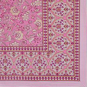 Fuchsia Pink Floral Printed <b>King</b>-<b>Size</b> Double Bedsheet 2 Pillow Covers 3-Piece Set Cotton Flat Bed <b>Sheet</b> for Home Use (ADB1476) - Product Image 5