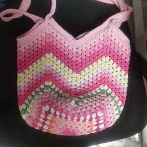 Bolso de Ganchillo Hecho a Mano Personalizado 2025, Última Moda para Mujer, Patrón de Bordado, Artesanía Textil y de Tela - Product Image 3