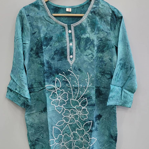 เสื้อกล้ามปักลายเรขาคณิตของผู้หญิง, เสื้อกล้ามปักลายลำลองยาวสั้นสำหรับฤดูใบไม้ผลิและฤดูใบไม้ร่วง - Product Image 1