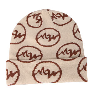 Wholesale Custom Logo Print Winter Warm <b>Beanie</b> Hat <b>Satin</b> <b>Lined</b> Knit <b>Beanies</b> with Image Style - Product Image 6
