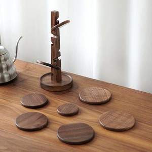 Juego de posavasos de madera hecho a mano por artesanos expertos para mesa de comedor hogar Oficina cocina decoración rústica - Product Image 6