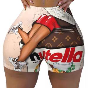 2025 nuevos pantalones cortos de gimnasio de verano para mujeres alto transpirable 3D impreso impermeable patrón sólido EJERCICIO DE Yoga caliente - Product Image 4