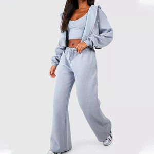 ชุดวอร์มสเวตเตอร์แบบตัดสำหรับผู้หญิงชุดวอร์มแบบกำหนดเองสำหรับ2026 - Product Image 1