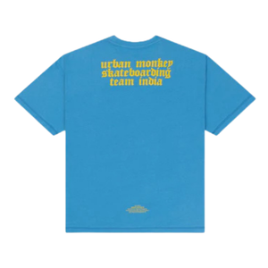 Camisetas de Hombre de Algodón 100% Lavado, Corte Holgado, Color Azul Cielo, Estilo Vintage, Ropa Urbana Informal, Suave y Transpirable para Uso Diario - Product Image 3