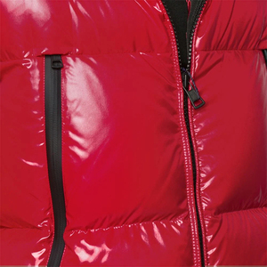 Sweat à capuche chaud zippé en polyester et nylon personnalisé vêtements d'extérieur léger rembourré matelassé bouffée bulle hiver veste rembourrée manteau en duvet pour hommes - Product Image 3