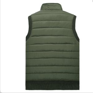 เสื้อกั๊กฤดูหนาวแขนกุดลำลองของผู้ชายมีฮู้ดผ้ายีนส์ซักระบายอากาศได้ดีมีขนาดพิเศษคุณสมบัติ OEM - Product Image 3