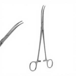 Pinzas para arteria Roberts, junta de tornillo de 22,0 cm, abrazadera hemostática médica dentada plana curvada, fabricante de pinzas Roberts de Pakistán - Product Image 1