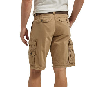 Nouveau Style hommes décontracté tissé coton Cargo Shorts demi-pantalon personnalisé 3D poche respirant salopette taille moyenne tissu lavé moyen - Product Image 3