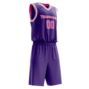 Vente en gros 100% polyester doux tissu respirant col en V sans manches sublimé uniforme personnalisé uniformes de basket-ball pour les équipes - Product Image 2