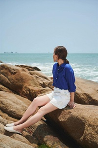 แฟชั่นฤดูร้อนกางเกงขาสั้นลำลองพิมพ์ลายดิจิทัลทำจากผ้าลินินสวมใส่สบายสบายมีกระดุมขนาดใหญ่ขนาดใหญ่เป็นธรรมชาติขนาดใหญ่ - Product Image 3