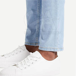 Pantalon en jean avec logo personnalisé à prix raisonnable pour hommes, tenue décontracté, pantalon en jean pour hommes de couleur personnalisée - Product Image 5