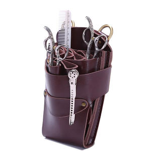 Salon Leather Hair Scissors Shears Holster Pouch Holder <b>Case</b> Barber Hairdressing Hair Cutting Tools <b>Bag</b> - Product Image 5