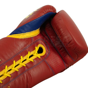 Gants de boxe en cuir pour hommes conçus sur mesure pour le logo de l'entraînement en relief fabriqués sur commande - Product Image 5