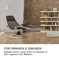 Chaise berçante moderne détachable ressort de traction pour chambre salon cour ou parc chaises de jardin en métal Durable