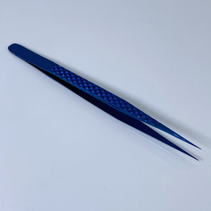Pinzas de Color azul de plasma Pinzas de pestañas de calidad fina de acero inoxidable Pinzas de pestañas de calidad superior rectas y curvas - Product Image 6