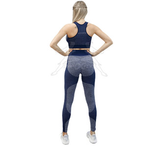 Transpirable de secado rápido Sport Legging Bra Mujeres Activewear Fitness Yoga Wear Bra Leggings Gym Yoga Sets - Product Image 5