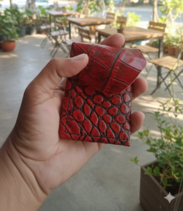 Tarjetero Bifold de Cuero Vacuno Vintage para Hombre de Anwar Enterprises, Delgado, Corto, Ecológico, de Cuero Genuino con Cierre Abierto - Product Image 5