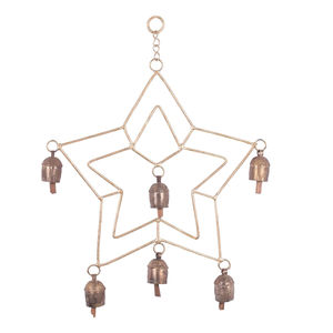 กระดิ่งโลหะทำด้วยมือคุณภาพสุดสร้างสรรค์กระดิ่งทองแดงแขวนผนังระฆังแขวนผนังตกแต่งอย่างสง่างามของตกแต่งสวน - Product Image 2