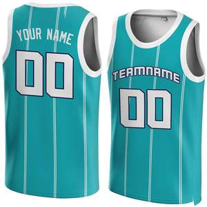 Maillot de basket-ball léger à col en V pour adultes, tissu 100% polyester, séchage rapide, nom personnalisé, numéro, logo pour hommes et équipes - Product Image 4