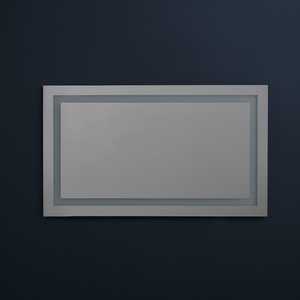 Reversible 120X70 CM <b>LED</b> <b>Wall</b>-Mounted Aluminum Frame Water-Resistant Minimalist Bathroom <b>Mirror</b> with Touch Sensor - Product Image 3