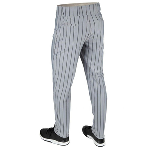 กางเกงเบสบอลสำหรับผู้ชายสีเทาและสีดำด้านข้างกางเกงกีฬาสีดำ - Product Image 4