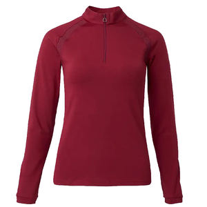 Nueva capa Base de equitación para mujer, manga larga, media cremallera, camisa de equitación, capa Base, ropa ecuestre, venta al por mayor - Product Image 1