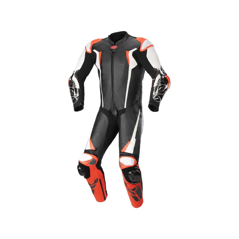 Bikers Lederen Full Suit Personaliseer Logo 'S Motor Op Wegrace-Pakken Met Gecertificeerde Beschermingen