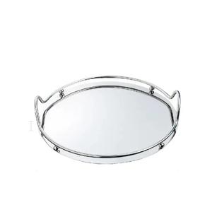 Plateau en métal et vaisselle en cuivre de couleur naturelle Ensemble de trois plats et assiettes modernes personnalisés - Product Image 4