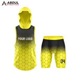 Ensemble uniforme officiel de flag football en tissu polyester léger et durable, maillot et short anti-humidité, personnalisation de l'identité d'équipe - Product Image 1