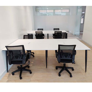 Mesa Minimalista de 4 Plazas, 120x240cm, Patas de Acero, Requiere Ensamblaje, HBCO012 - Product Image 3