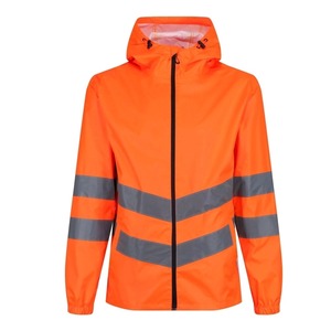 Veste de sécurité industrielle imperméable personnalisée pour hommes pour le travail d'hiver haute visibilité réfléchissante avec logo sur le devant - Product Image 6