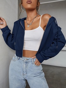 Sudadera con Capucha de Invierno para Mujer de Alta Calidad, Informal, con Cierre Frontal, Hecha en Pakistán, Elegante y Cálida - Product Image 3